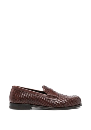 DSQUARED2 woven classic loafers - Brown