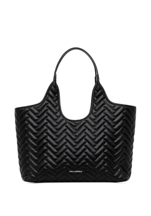 Karl Lagerfeld K/Brick quilted tote bag - Black