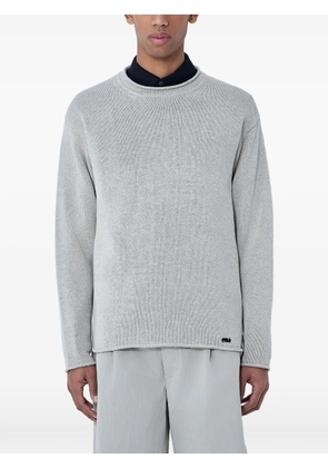 MOOS STUDIO ribbed crew-neck sweater - Grey