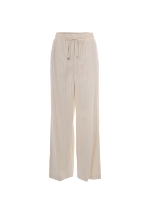 LIU JO striped drawstring trousers - Neutrals