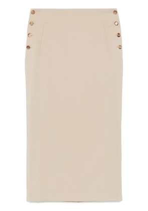Moschino virgin-wool midi skirt - Neutrals