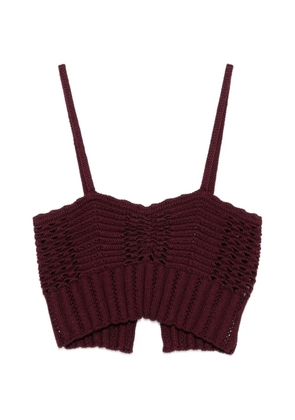 Forte Forte knitted bralette top - Red
