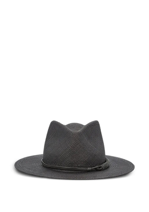 Brunello Cucinelli cord-detail fedora - Black