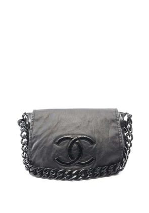 CHANEL Pre-Owned 2006-2008 CC Lambskin Modern Chain Flap Bag crossbody bag - Black