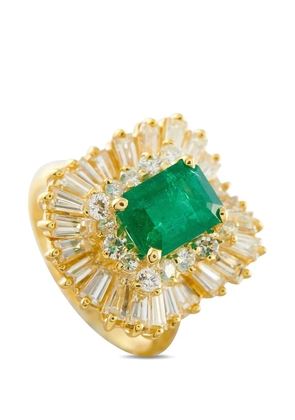 LB Exclusive diamond and Emerald ring - Gold