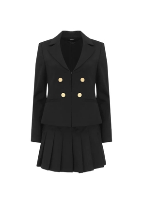 alice + olivia blazer pleated mini dress - Black