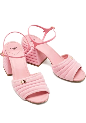 Fendi Pre-Owned FF-logo ankle-strap sandals - Pink