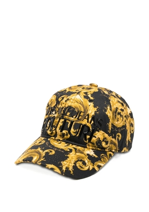 Versace Jeans Couture baroque-pattern cap hat - Black