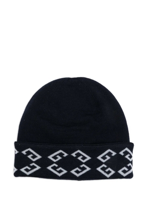 Givenchy geometric-motif beanie hat - Blue
