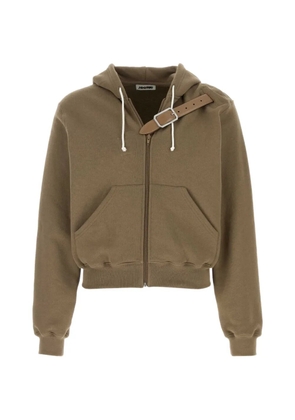 Magliano zip belt hoodie - Brown