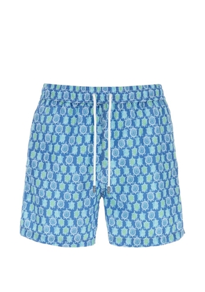 Fedeli printed swimming shorts - Blue