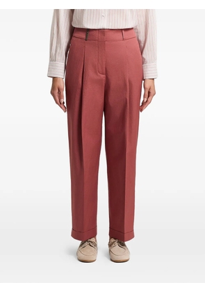 Peserico pleated trousers - Red