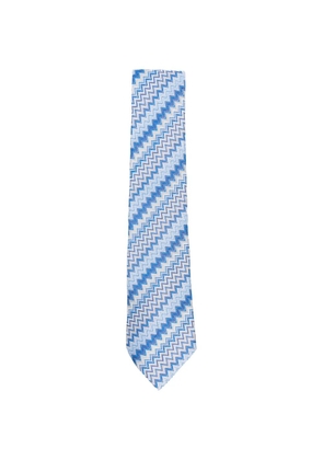 Missoni patterned tie - Blue