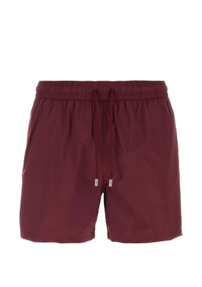 Fedeli drawstring swimming shorts - Red