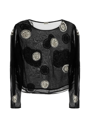 BODE embellished blouse - Black