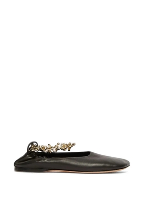 Max Mara Nuraghe chain-detail ballet flats - Black