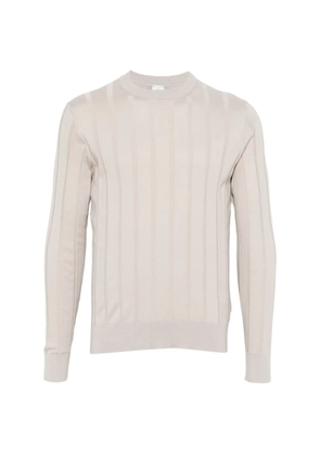 Eleventy ribbed round-neck sweater - Neutrals