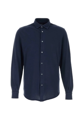 Fedeli piquet shirt - Blue