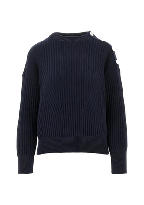 Emporio Armani button embellished pullover - Blue