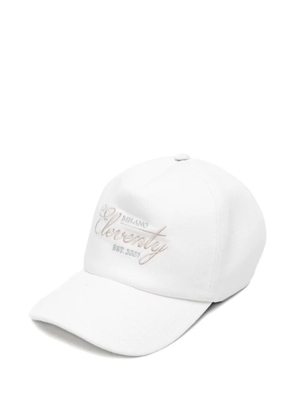 Eleventy embroidered baseball cap - White