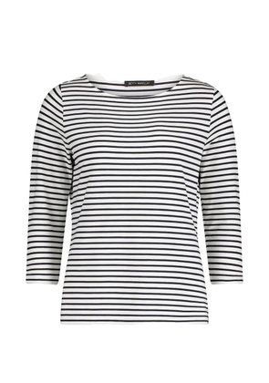 Betty Barclay striped three-quarter-sleeve top - White