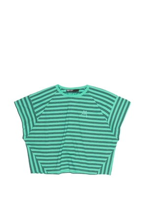 Bimba y Lola striped embroidered T-shirt - Green