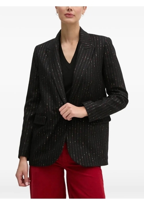 La Petite Française Veritable striped button blazer - Black