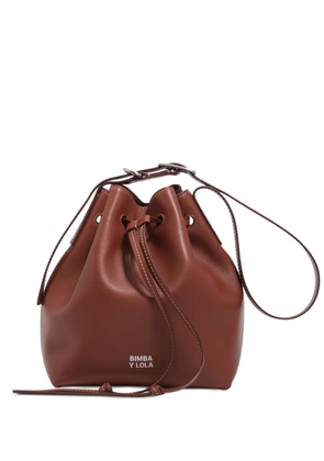 Bimba y Lola large drawstring bucket bag - Brown