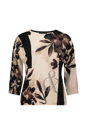 Betty Barclay floral-print embellished sweater - Neutrals