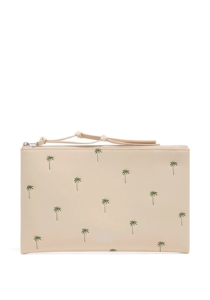 Bimba y Lola Palms leather make up bag - Neutrals