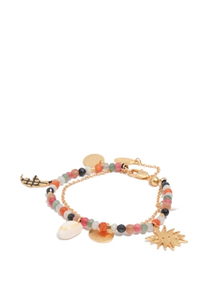 Bimba y Lola Double sun and moon brushed bracelet - Gold