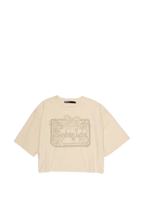 Bimba y Lola graphic-print T-shirt - Neutrals