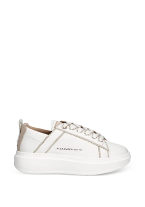 Alexander Smith Wembley stitched-trim sneakers - White