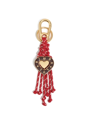 Bimba y Lola Chocolate Heart cables-details keyring - Red
