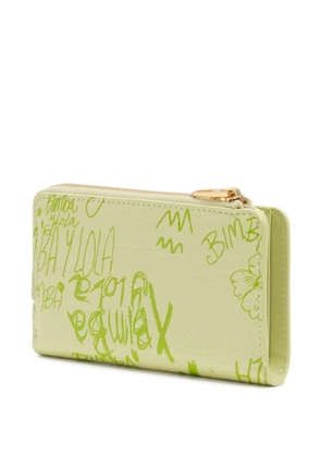 Bimba y Lola logo-print zip wallet - Neutrals
