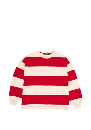 Bimba y Lola balloon-sleeved striped T-shirt - Red