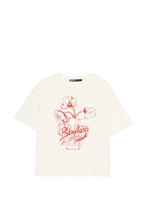 Bimba y Lola floral-print T-shirt - White