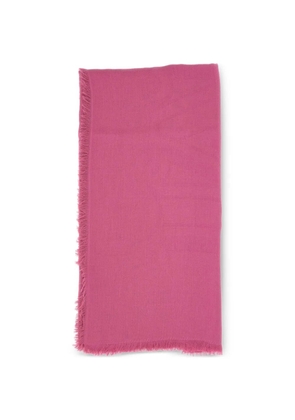Max Mara jacquard fringed-trim scarf - Pink