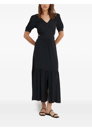 La Petite Française Retard open-back V-neck maxi dress - Black