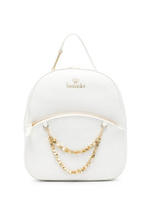 Braccialini Amy hearts-chain backpack - White