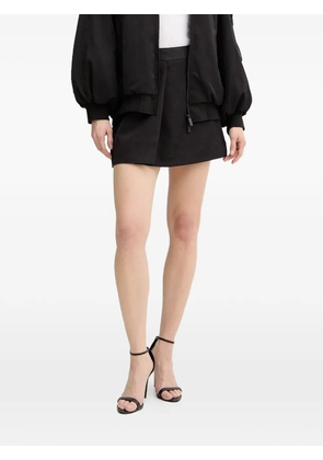 Armani Exchange patterned mini skirt - Black