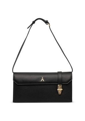 Patrizia Pepe Modern Utility logo shoulder bag - Black