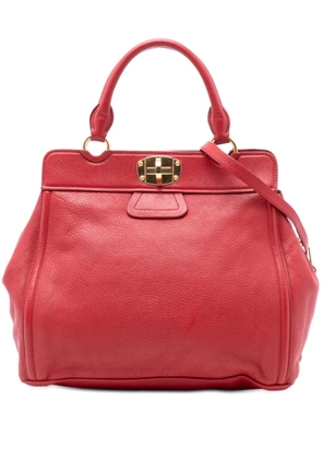 Miu Miu Pre-Owned 2010-2025 Nappa Turn Lock Frame Top Handle Bag satchel - Red