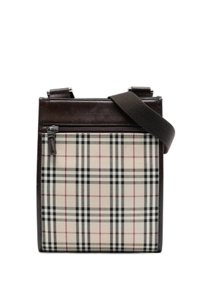 Burberry Pre-Owned 2000-2017 House Check Canvas crossbody bag - Brown