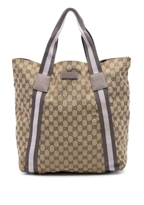 Gucci Pre-Owned 2016-2025 GG Canvas Web tote bag - Brown