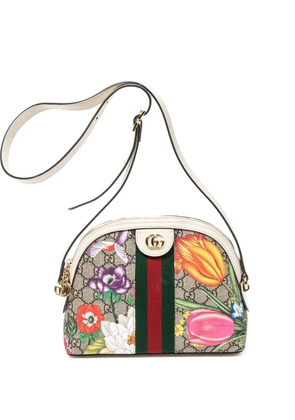 Gucci Pre-Owned Ophidia Dome floral-print shoulder bag - Neutrals