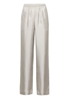 LouLou de Saison Alera wide-leg silk trousers - Grey