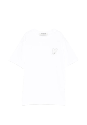 Kimhekim heart patched T-shirt - White