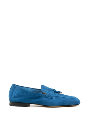 Doucal's calf suede tassel loafers - Blue