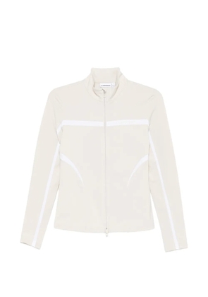 J.Lindeberg striped zip knitwear - Neutrals